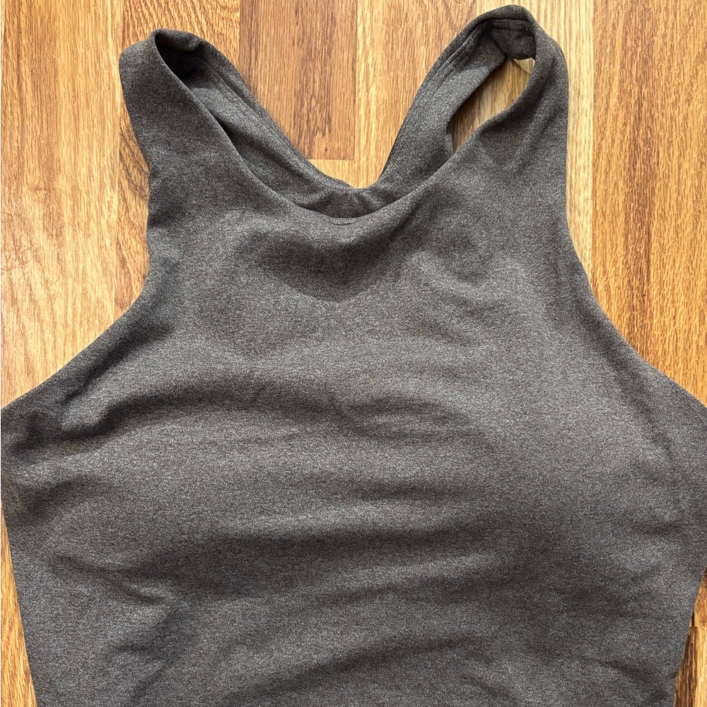 Women's Gray Sporty Crop Top